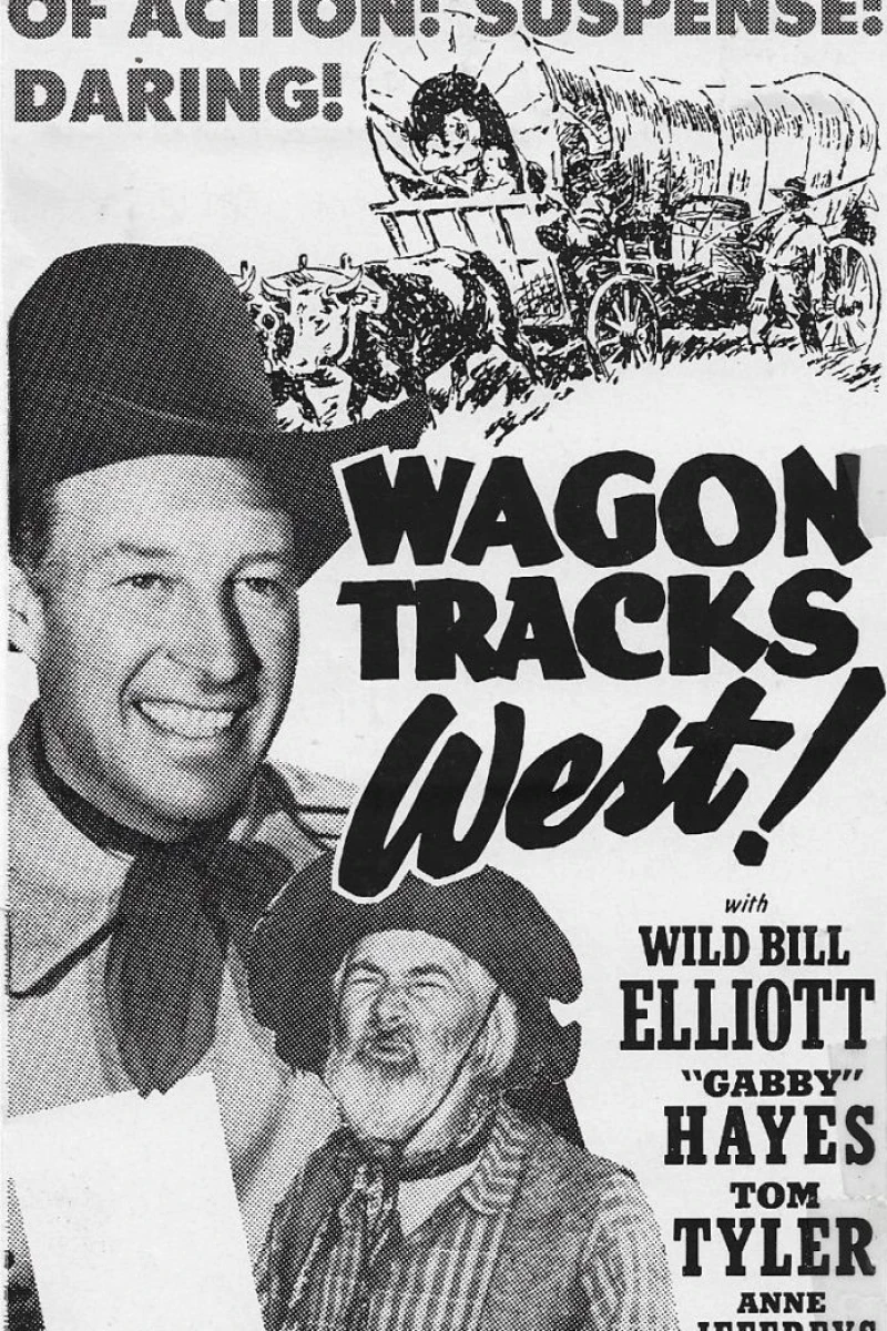 Wagon Tracks West Poster