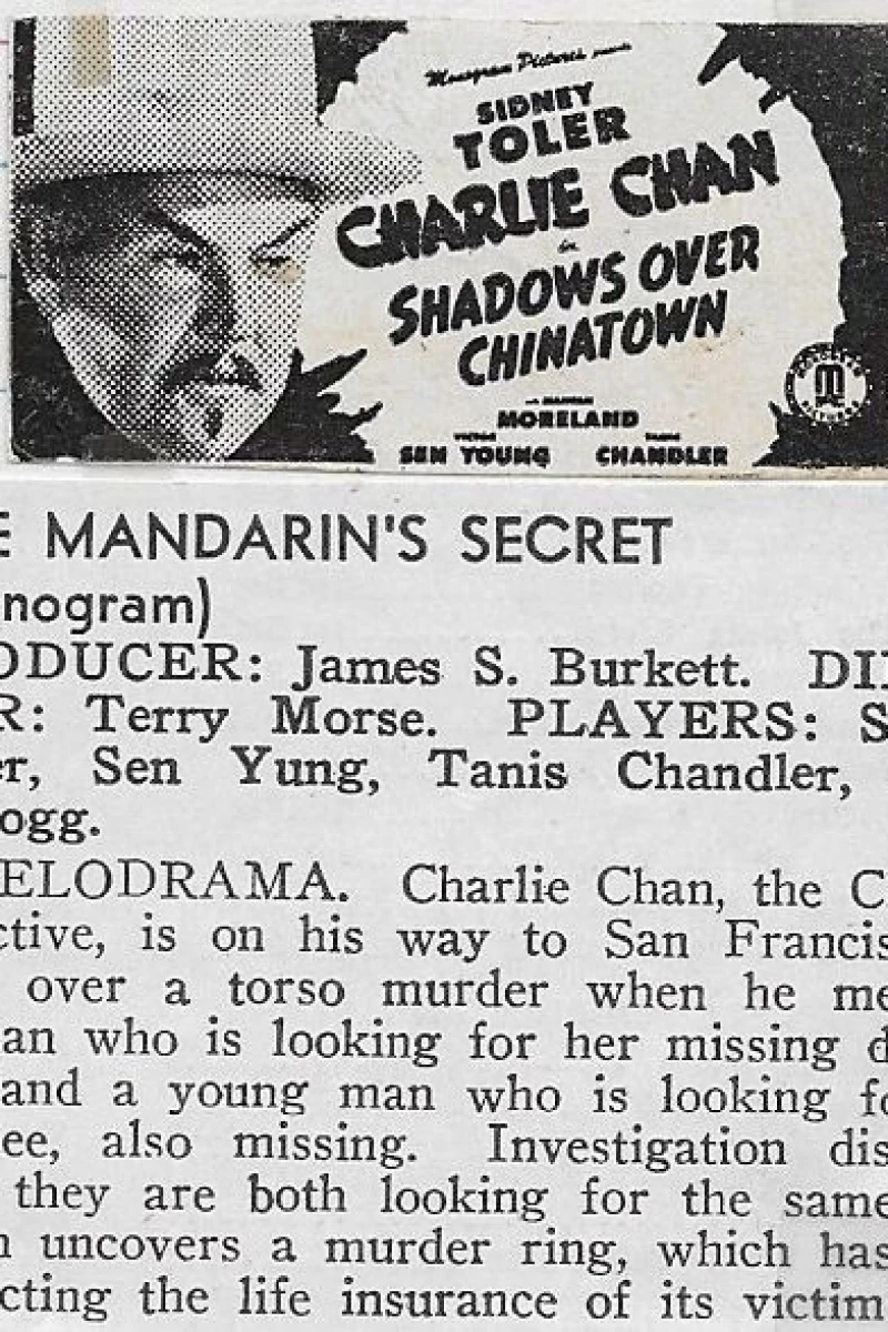 Shadows Over Chinatown Poster
