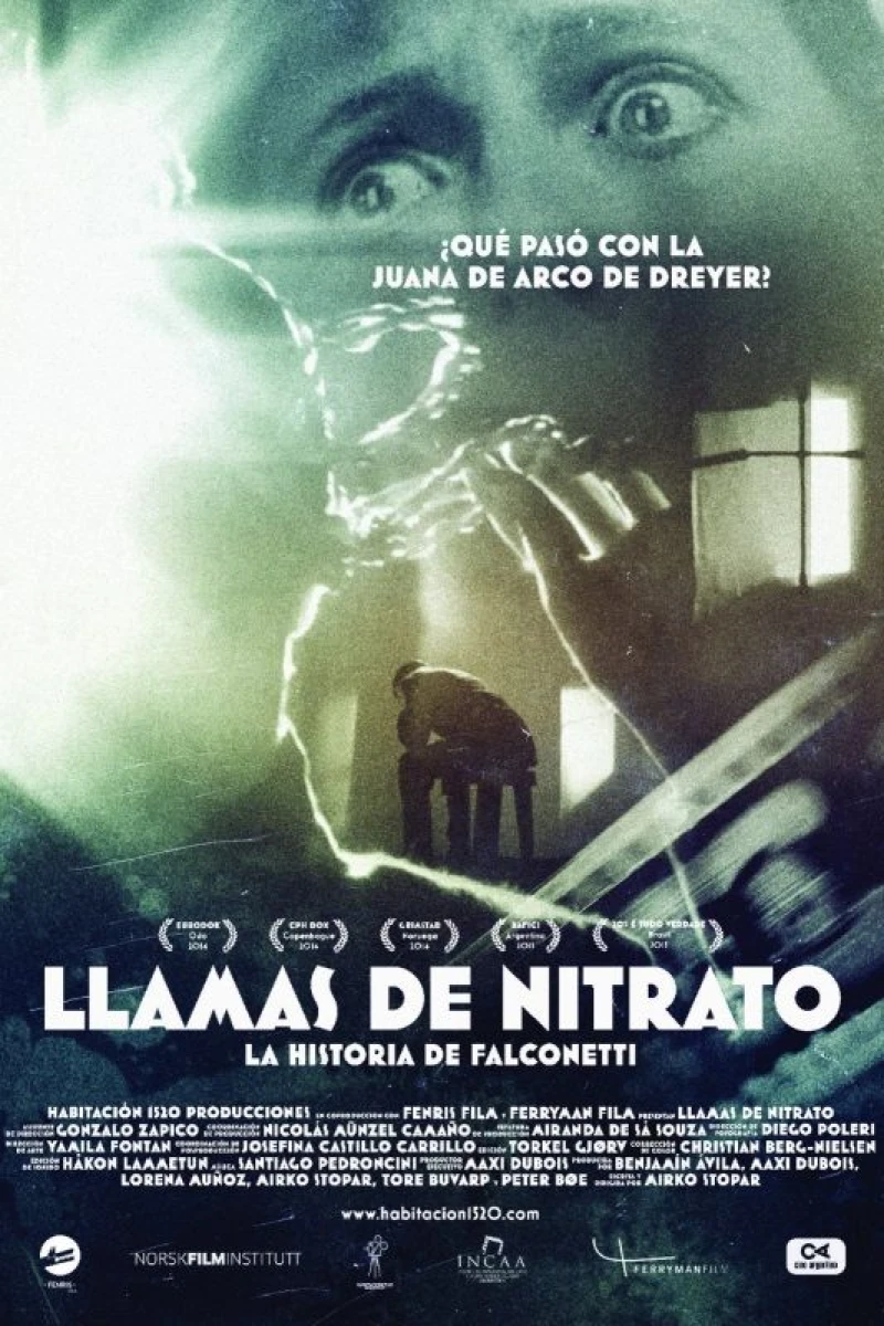 Llamas de Nitrato Poster