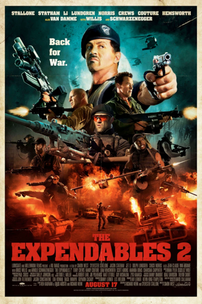 The Expendables 2 - Back for War Poster