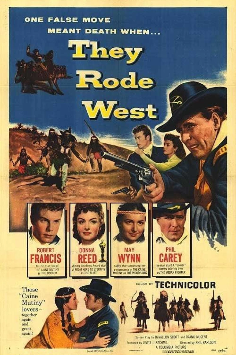 They Rode West Poster