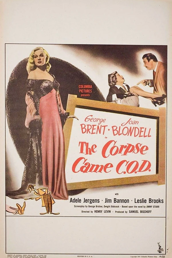 The Corpse Came C.O.D. Poster